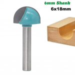 6 mm varre frees puidust nikerdamiseks kuul nina ruuter Bit End Mill Round Cove