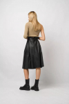 Naiste must nahkseelik Elegantne Pehme Lambanahk K&auml;sitsi valmistatud Stiilne Peo Ametlik 2XL must