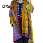 Naiste taskutega mantel V&auml;rvilise tr&uuml;kiga kardigan pikkade varrukatega Retro etnilises stiilis keskmise pikkusega avar kevadine s&uuml;gisjope M kollane