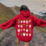 Naiste moe kerged pikkade varrukatega pusadega kapuutsid Graafiline kapuuts XL must