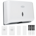 Seinale kinnitatav paberr&auml;tikujaotur Punch-tasuta tualettr&auml;tiku dosaatorid vannitoale tualettruumile k&ouml;&ouml;gile kontori paberr&auml;tikuhoidja valge