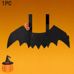 Halloweeni koera nahkhiire tiivad riided armas kassi kost&uuml;&uuml;m nahkhiire tiivad koera kaelarihm nahkhiire tiivad k&otilde;rvitsakellaga nahkhiire kost&uuml;&uuml;mi peokaunistus S