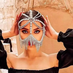 India tutiloormask n&auml;ole Naised Rhinestone n&auml;omaskid Masquerade tantsupeol banketi kaunistamine n&auml;o aksessuaarid Ehted
