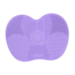 Brush Cleaner Pad ,Cosmetic Scrubber Mat ,Easy to Clean ,Washing Tool ,Silicone Makeup Green