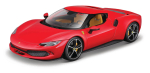 Bburago Ferrari 296 GTB Hybrid 830HP V6 2021 Red Mini Car Diecast Car Valmistoode 18.01.18-16018 punane