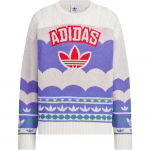 Adidas Originals FW24 Maakera Aasta Piiratud V&auml;ljaanne LNY Kootud Pulloveri Seeria &Uuml;mar Kaelus Pehme Mugav Kampsun Unisex Kampsun JL8366 XS