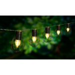 Guirlande solaire cage Keny - LUMIJARDIN - 10 ampoules LED - 3,8 m - Ext&eacute;rieur