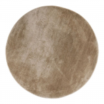 Tapis rond sable &Oslash; 160 cm