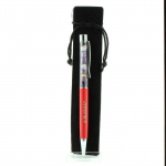 Pierres et Min&eacute;raux. Stylo min&eacute;raux Charo&iuml;te de Russie. Couleur Rouge. punane