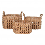 Balerma panier lot de 3 pi&egrave;ces naturel. pruun