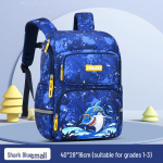 Seesami multikas armas seljakott poistele ja t&uuml;drukutele (Klassid 1-6) - Kerge koolikott Shark Trumpet sinine