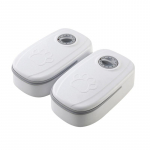 Pet Bowl Smart Timer Kassis&ouml;&ouml;tja Kvantitatiivne kuiv- ja m&auml;rgtoit Kahekordse s&ouml;&ouml;gikorra eraldamine Kodukoera automaatne toitmine double bowl hall