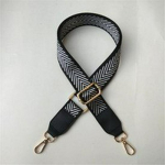 Reguleeritav etniline crossbody koti rihm - Lai, mitmek&uuml;lgne &otilde;lakoti aksessuaar naistele Gunmetal Black Buckle