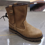 Eripakkumine: Ehtsast nahast l&uuml;hikesed saapad - Unisex retro ratsas&otilde;idu- ja Martini stiil, hingavad ja trendikad 37