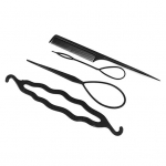 Naiste 4 tk Hair Twist Styling Clip Stick Bun Maker Punut&ouml;&ouml;riist Juukseaksessuaarid