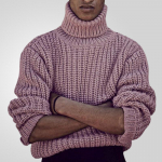 Uus Vabaaja Mood Pikkade Varrukatega &Auml;ri Klassikaline Mitmek&uuml;lgne Kootud Kampsun Meeste Pullover Villane Kapuutsiga Jakk M roosa