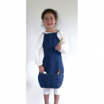 Tablier - OZ INTERNATIONAL - Mod&egrave;le Enfant - Bleu - Cuisine - Lavable