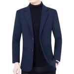 Meeste S&uuml;gisr&otilde;ivad Bleiserid Mantlid Ka&scaron;miir &Auml;ri vabaaja Bleiserid Jakid Meestele Slim Fit Bleiserid Meeste riided 4XL XL tumesinine v&auml;rv