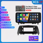 Ossuret 10.25 Carplay Android 13 Autoraadio Bluetooth Mercedes Benz W204/S204 C-klassile NTG 4.0 4.5 2008-2014 auto nutikad s&uuml;steemid multimeedia HC2 2G 32G