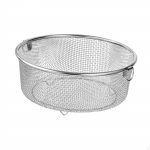 Fruit Vegetable Drain Basket Mesh Strainer Multifunction Kitchen Gadgets Easy to Clean Stainless Height 6.8cm