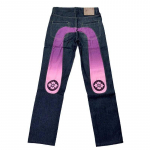 Unisex tikanditega teksad naistele Gooti Y2K Retro t&auml;navamood meestele Cargo Punk Vintaaž Kpop laia s&auml;&auml;rega denimp&uuml;ksid p&uuml;ksid XXL