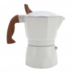 Moka kann 80ml Kahekordse klapiga disain K&otilde;rge efektiivsusega ekstraheerimine Pliidil kasutatav kohvimasin v&auml;litingimustesse L(for 6.5-9kg) valge