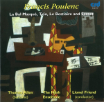 CD FRANCIS POULENC, NASH ENSEMBLE; THO - Poulenc: La Bal Masque, Trio, Le Be CRD3437 CRD Records 1986 UK Klassikaline Kasutatud