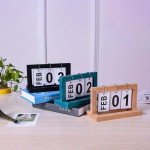 Puidust Igavene Kalender Klapp Kuu Kuup&auml;eva N&auml;idik Laua Ajakava Igap&auml;evane Planeerija Kontori Kodu Dekoratsioon Foto Rekvisiidid sinine