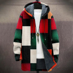 Men's thick zipper pocket jacket with pockets inserted into cotton jacket L