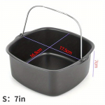 Mittenakkuv koogivorm Korv K&uuml;psetusn&otilde;u Pann &Otilde;hufrit&uuml;&uuml;ri Tarvikud K&uuml;psetuskorv Pizza Taldrik N&otilde;u Poti K&uuml;psetusn&otilde;ud 7inch