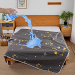 Inkontinentsi Voodilina Pestav Voodipesu Suur Korduvkasutatav Veekindel Madratsikaitse, Aluslinad T&auml;iskasvanutele Eakatele Lemmikloomadele v&otilde;i Lastele Voodim&auml;rgamise Voodilina 200*230cm