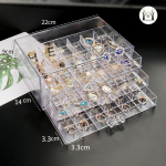 L&auml;bipaistev sahtli t&uuml;&uuml;pi tolmukindlad k&otilde;rvaklapid K&otilde;rvar&otilde;ngad Ehete hoiukarp ehtekarp K&otilde;rvaklamber Mitmekihiline suure mahutavusega lauaarvuti hoiuruum 3-Layer 72 Grid