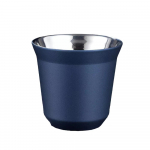 80ml Kahekordse seinaga roostevabast terasest espressotass Nespresso Pixie Isolatsioon Kohvitass Kuju Armas Kapsel Termostass Kohvikruusid 80ML tumesinine v&auml;rv