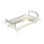 Decorative Tray for Serving Snacks And Storing Makeup in Household Settings