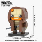 MOOXI Brickheadzed Space Wars Filmi Figuurimudel Jedi Tormis&otilde;dur Robot Ehitusklotside Komplekt DIY Klotsid Lastele Montessori M&auml;nguasjad