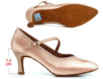 Naiste saalitantsu ladina tantsukingad naiste satiinist kinnise ninaga salsa tango valsi tantsukingad &otilde;huke konts 5,5 cm/6,5 cm/7,5 cm 34 beige