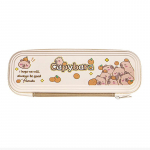 Suure mahutavusega Capybara pliiatsi&uuml;mbris Pliiatsikott &Otilde;pilase kirjatarbed Koolitarbed Armas multifilm Capybara t&otilde;mblukuga hoiukarp