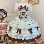 Suvine Sweet Lolita kleit Armas printsess Pits Magus Lamineeritud Pikk XL