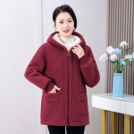 S&uuml;gis- ja talvejoped, Naiste pluss sametist paksendatud granuleeritud fliisist polsterdatud jope, Naiste polsterdatud jope, Suurem suurus polsterdatud jope XXXXL punane