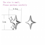 VENTFILLE 925 Sterling copper Star Earring for Women Girl Personal Originality Trend Hip Hop Neutral Zircon Gift Dropshipping