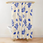Abstraktne Matisse Lillet&ouml;&ouml;riist Du&scaron;ikardin Moodne Geomeetriline Lihtne Esteetiline Pastell Boho Trendikas Vannitoakardin Kaunistus Konksudega W90xH180cm