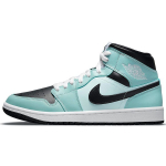 Air Jordan 1 Mid Aqua Black naiste tennised Sinised BQ6472-300 42.5