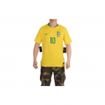 Nike T&auml;hekujuline Logo L&uuml;hikeste Varrukatega Jalgpallis&auml;rk F&auml;nniversioon Brasiilia Meeskond Neymar 10 Meeste S&auml;rgid Kollane BV3244-749 L