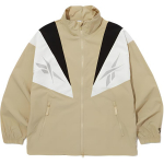 Reebok Twin Vector V&auml;rviplokkide Tuulejakk Seisva Kraega Mugav Hingav T&auml;ispikkuses T&otilde;mblukuga Jakk Unisex Jakk Beež REJU4EJ39I2 S