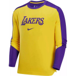 Nike X NBA koost&ouml;&ouml; &Uuml;mmargune kaelus Moodne Mugav V&auml;rviplokk Kiiresti kuivuv Pikkade varrukatega T-s&auml;rk Meeste Topid Kollane FQ3198-504 L