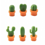 6 tk Cactus Magnetic Message K&uuml;lmkapi magnet Roheline Taim Potimagnet Cactus Ball Kolmem&otilde;&otilde;tmeline k&uuml;lmkapi magnet