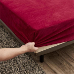 Milk Velvet &uuml;lipehme linane flanell elastne riba madratsi kate voodipesu kate Madratsi kate Only 2 pcs Pillowcase veinipunane v&auml;rv