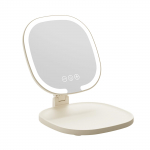 CUCZUUS Valgustusega Lauapealne Meigipeegel 3 astmevaba nurgaga, Reisimiseks, Laetav, V&auml;rvid, H&auml;mardamine, 90&deg; reguleerimine, Kokkupandav, Peegel, Kaasaskantav, Type-C