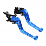 CNC mootorratta siduri trummelpiduri hoova k&auml;epide, 1 paari sulamist mootorratta piduri k&auml;epide, universaalne sobiv mootorratta modifitseerimiseks sinine