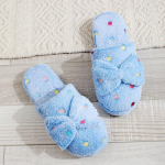 Uus jacquard Jaapani pehme p&otilde;hjaga vaikne seemisnahast sussid libisemiskindlad puitp&otilde;rand siseruumides puuvillased sussid 40-41 (one size smaller) taevasinine v&auml;rv